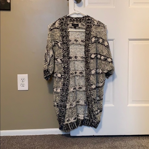 Black, Off White and Gold Sparkled Sweater - Picture 1 of 5